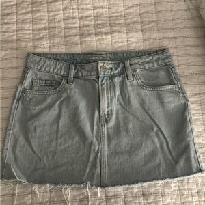 Old Navy Mid-Rise Light Blue Mini Skirt
